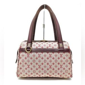 EUC Louis Vuitton Josephine Mini Lin PM Bordeaux Monogram Purse Bag - Authentic